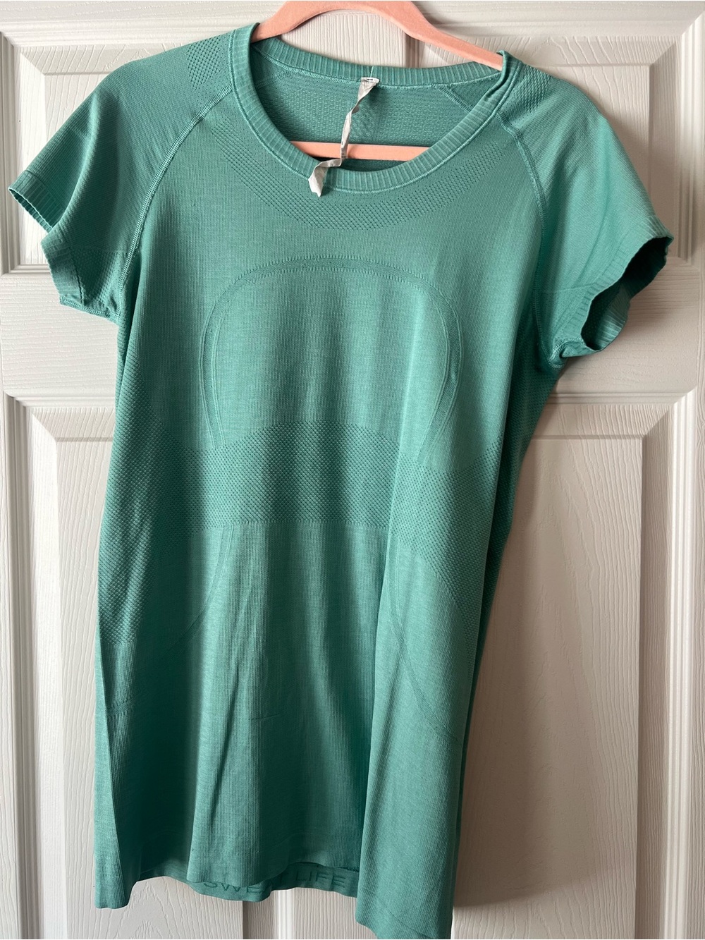 lululemon athletica Short-Sleeve Seamless Active Tee in Teal Green